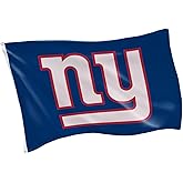 Team Sports America NFL New York Giants 3 x 5 Outdoor Durable House Flag with Grommets | Sport Team Flag & Banner | Indoor Wall Decor Flag for Room | Works with Flag Poles for Outside House