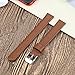 Aresh Compatible with Samsung Galaxy Fit Bands,Soft Leather Strap Replacement Wristband for Samsung Galaxy Fit SM-R370 Fitness Smartwatch (Brown)