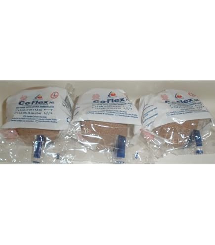 ANDOVER CO-FLEX NL Kids Pack 2"x5Yds 4-PACK Cohesive Flexible Elastic Latex Free Bandage Compression Self Adherent Wrap Bright Color Neon Purple Yellow Blue For Children Animals Pets Cats Dogs Horses 5200KP