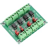 3.3V/5V to 3.6V/24V 4 Channel Voltage Converter Optocoupler Isolated Board Adapter Module Strong Anti-Interference for Isolation Control and Voltage Conversion