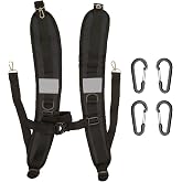 PAASTAl Backpack Straps,Eplacement Adjustable Padded Shoulder Straps for Bag, with Metal/Plastic Clips.