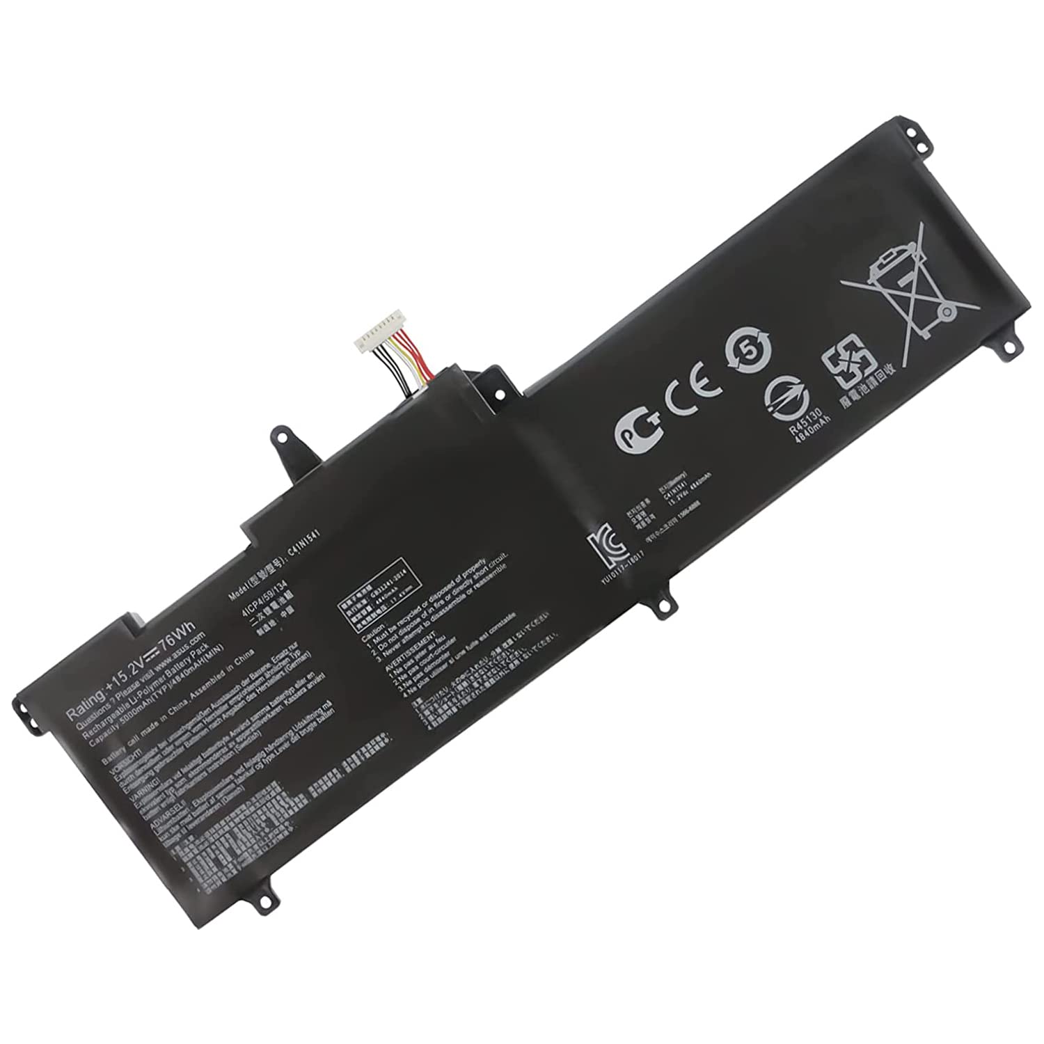 XITAIAN 15.2V 76Wh 4840mAh C41N1541 Replacement Battery for Asus ROG Strix GL702V GL702VT GL702VM1A GL702VM-DB71 GL702VMDB71