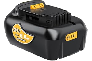 COOMYXIN Genuine Capacity 6Ah 20V Max Battery Replacement for Dewalt 20V Battery with USB and USB-C Charging Port, True Capacity Lithium ion Battery Compatible with All 20V Dewalt Cordless Tools