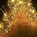 Valery Madelyn 7.2Ft Led String Light Decorated with 10ct 100mm Elegant Champagne Gold Glass Christmas Ball Ornaments and 10 Lights Battery Operated, Themed with Tree Skirt(Not Included)