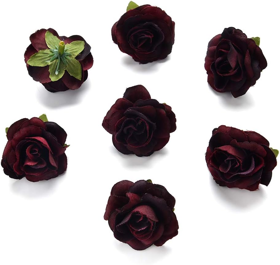 Amazon 造花 小さい お茶 シルク フラワー 造花 小さい 紅茶 バラ シルク フラワー デコレーション 花 ヘッド Diy 造花 アクセサリー 30個 4cm レッド 造花 オンライン通販