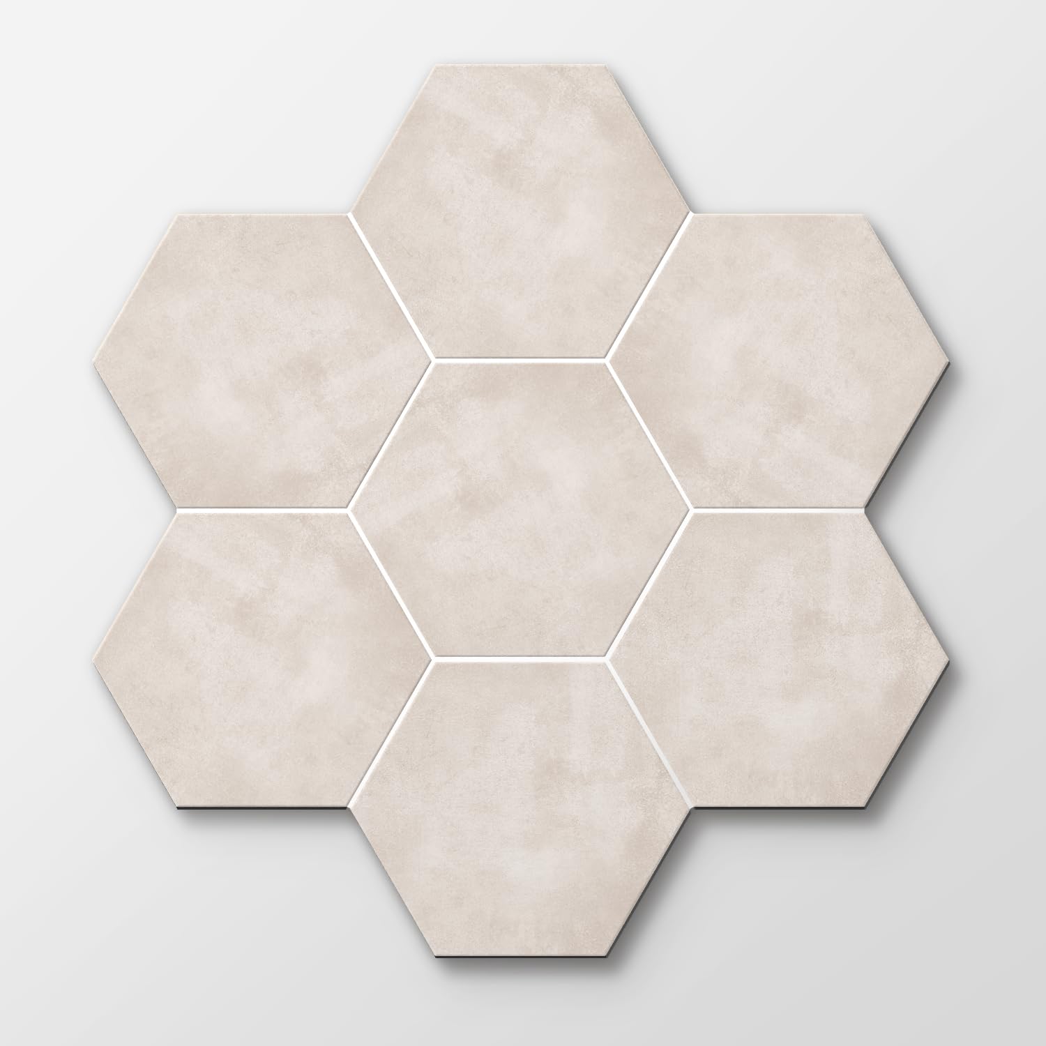 Alwayspon 12Pcs Hexagon LVT Flooring Peel and Stick