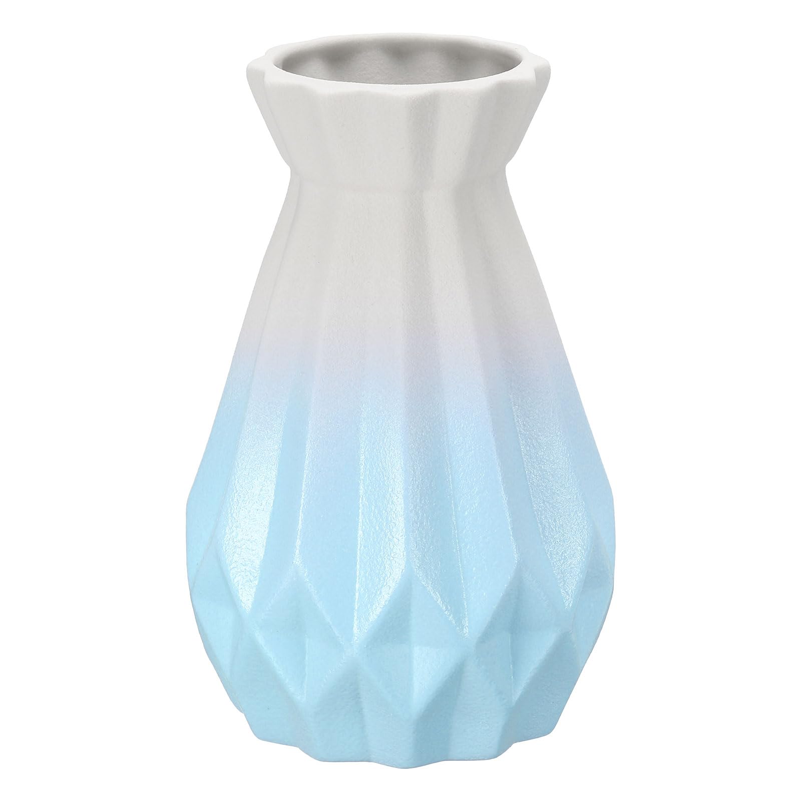 PATIKIL Flower Vase, Ceramic Vases for Flowers Minimalist Floral Vases Flower Arrangement Table Centerpieces for Home Room Decor, Gradient Sky Blue