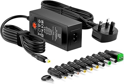 Zolt 45W Universal Power Adapter 5V-15V, 3A Max, 10 Connectors