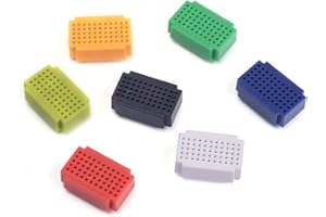 Cylewet 55 Tie Points Mini Solderless Bread Board PCB Circuit Board for Arduino 3 x 2cm (Pack of 7) CYT1030