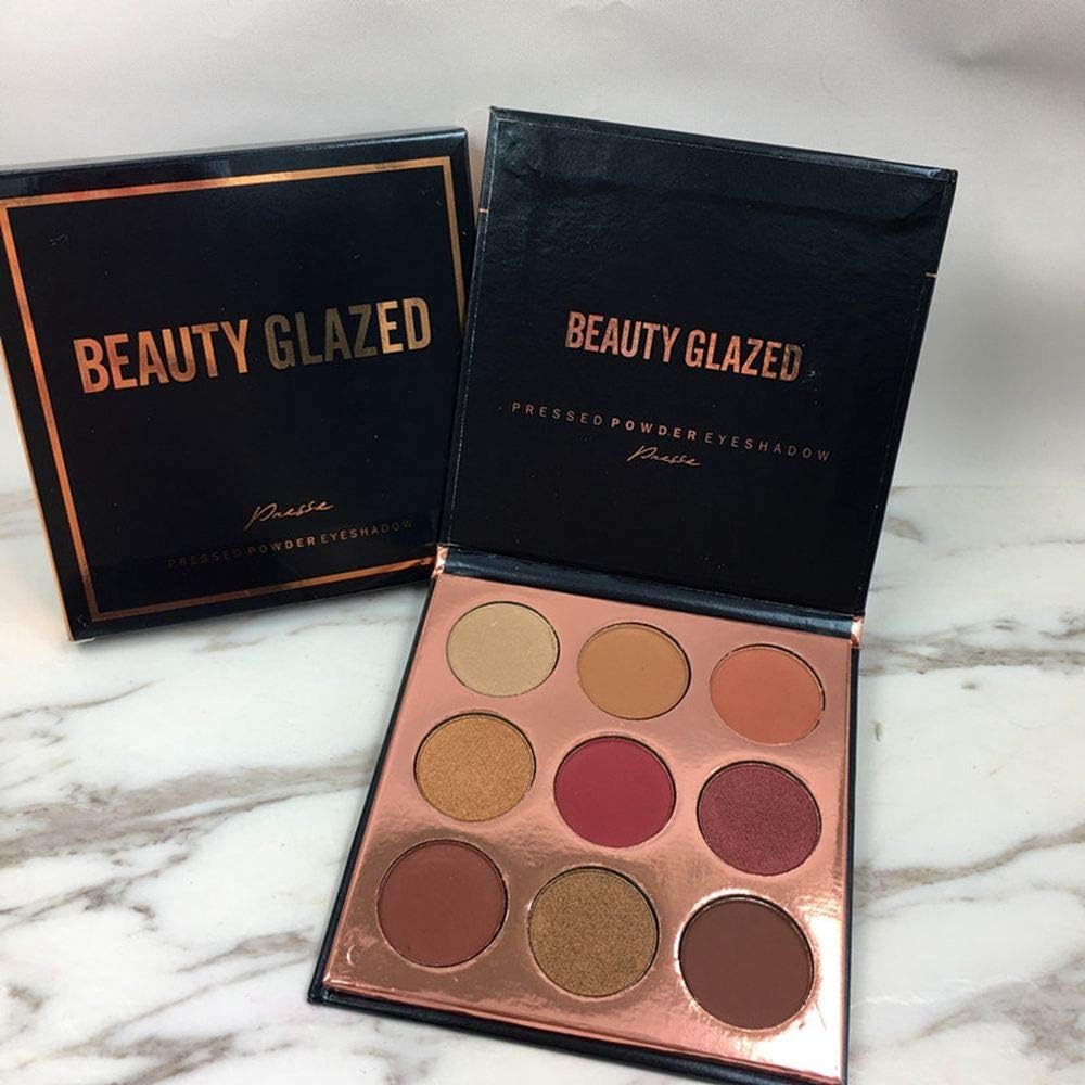 Oceaneshop 9 Colors Eyeshadow Palette,Cosmetic Facial Beauty Eyeshadow Palette Eye Make up Eyeshadow Pigment Matte