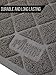 GORILLA GRIP Cat Litter Box Mat, 35x23, Water Resistant Kitty Litter Trapping Mat, Textured Backing, Easy to Clean, Less Waste and Clean Floors, Kitten Supplies for Indoor Cats, Soft on Paws, Brown