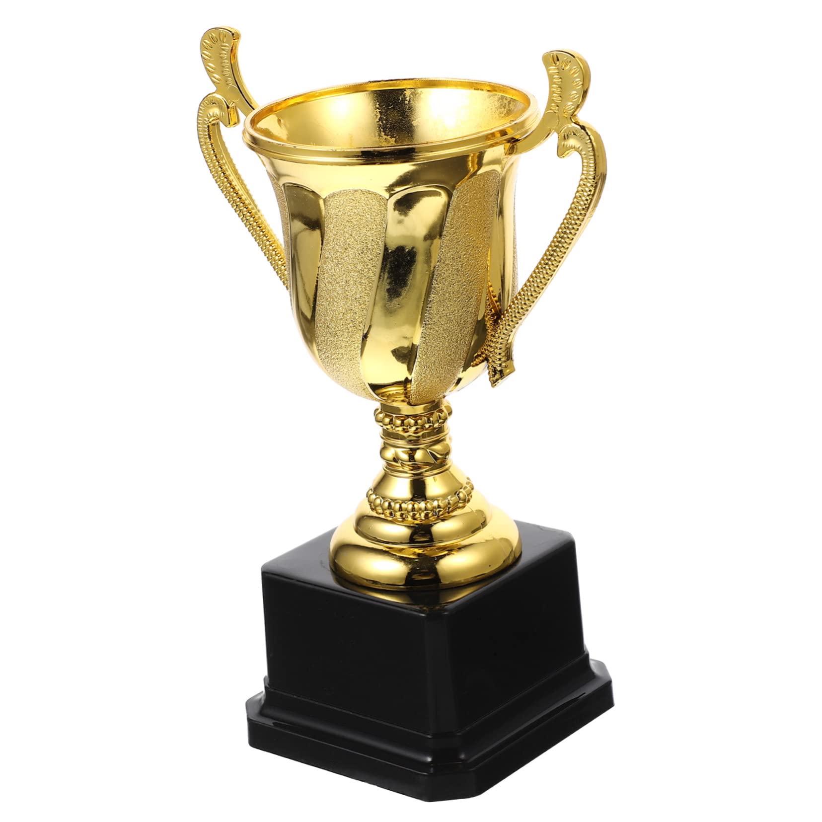 Plastic Gold Trophy for Kids 17.3Cm Award Trophy for School Competitions, Party Games, and Home Decor