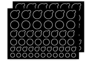 TINGYI Webcam/Camera Covers Privacy Stickers for Lens Privacy Protection- 3 Sizes 2 Styles - 100 Black Ultra Glossy Privacy Stickers -Removable and Reusable Laptop's Webcam Sticker