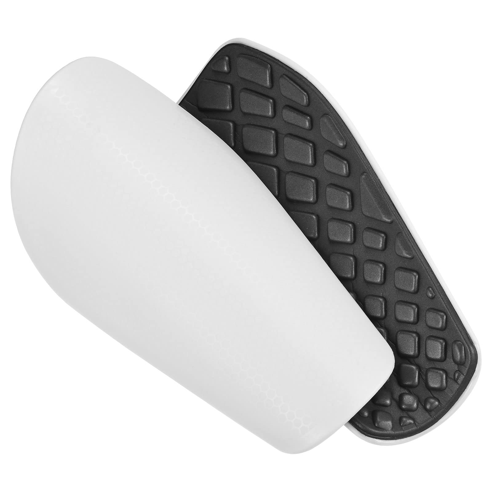 PATIKIL Soccer Shin Guards, Size M EVA Cushion Protection Sport Protective Pad for Youth Adult, White