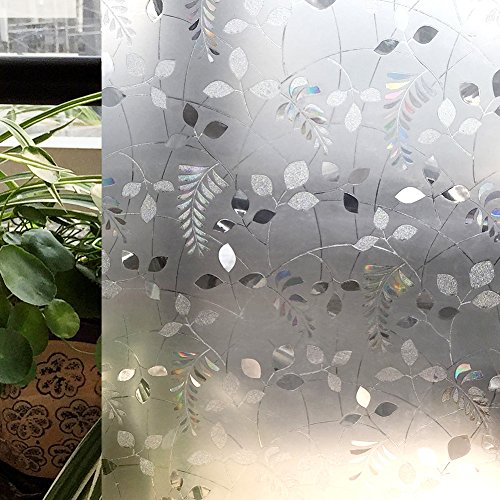 Window Film 3D Ecology Non Toxic Static Decoration For UV Rejection Heat Control Energy Saving Privacy Glass Stickers,35.4x78.7 Inches