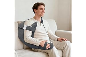 RoamReady Rotator Cuff Pillow, Removable Shoulder Support Pillow for Frozen Shoulder Relief, Post Arm Surgery Recovery Supplies, Broken Arm Cushion for Pain Relief and Side Sleeping, Dark Gray