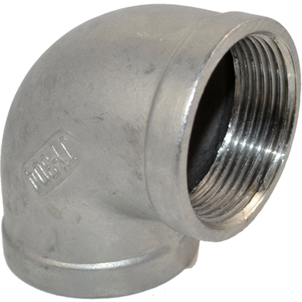 2" NPT Female Stainless Steel 304 90 Degree Elbow