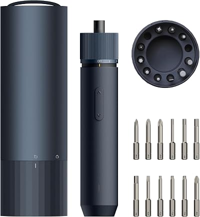 HOTO Electric Screwdriver Rechargeable 3.6V USB-C 12 Bit Set 1500mAh
