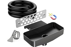 BSTTEK Upgraded Rear Grease Drainage Funnel for Blackstone Grease Trap,Innovative Blackstone Grease Catcher Fit for 28"/36" Griddle, Separated Stainless Magnetic Grease Gate,Griddle Accessories