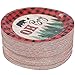 80-Pack Oh Boy Lumberjack Buffalo Plaid Baby Shower Party Paper Plates 7 inches for Cake Dessert