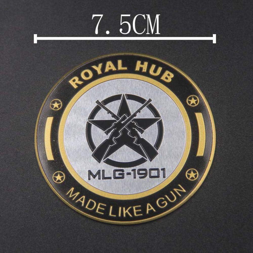 Royal Enfield Motorbike Emblem Badge Aluminum Standard Decal & Sticker for Bullet 350 Etc Classic Retro Motorcycle Royal Enfield-6