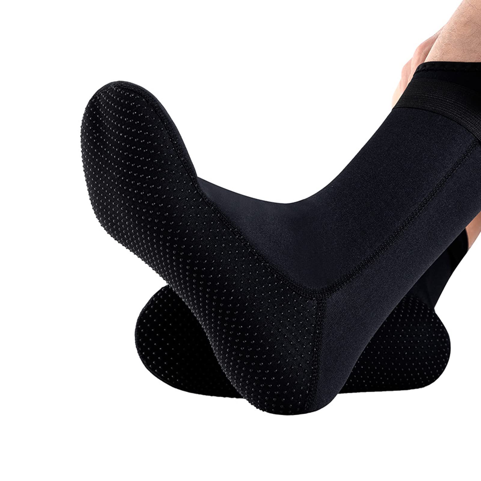 ONEINHE 1 Pair Wetsuit Socks 3mm Neoprene Socks Anti-slip Diving Socks Boots for Men Women Snorkeling Swimming Surfing, Black, S