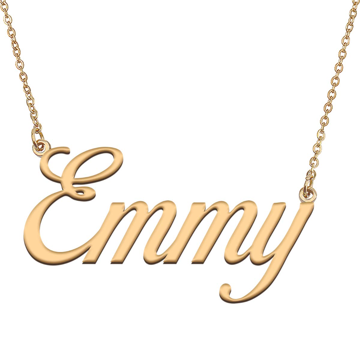 HUAN XUN Customized Custom Simple Any Name Necklace