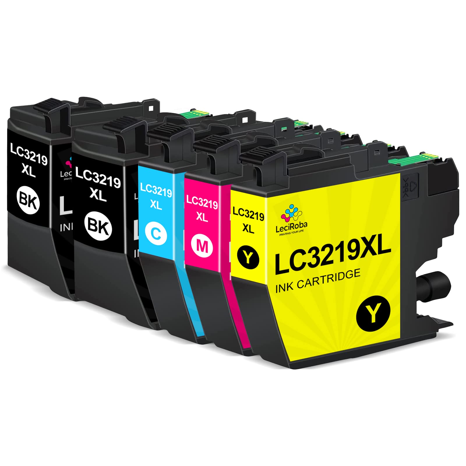 LeciRoba LC3219XL for lc3219xl ink cartridges brother multipack and brother lc3217 ink cartridges for Brother MFC-J5330DW MFC-J6530DW MFC-J6930DW MFC-J5335DW MFC-J5730DW MFC-J6935DW Printers (5-PACK)