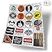 Hard Hat Stickers 19pcs Funny Construction Vinyl Waterproof Tool Box Electrician Worker Helmet Decals for Teens Adult Men Guitar Laptop Decoration