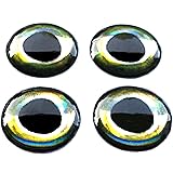 Brule 3-D Hard Epoxy Fish Eyes (3mm-28mm) 60 Pack, Handpoured, Fishing Fly Tying Streamers Lures Crafts