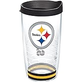 Tervis NFL Pittsburgh Steelers - Arctic Made in USA Double Walled Insulated Tumbler Travel Cup Keeps Drinks Cold & Hot, 16oz, Classic