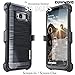 COVRWARE Iron Tank Series Case Compatible with Samsung Galaxy S8 Plus, [Screen Protector] Heavy Duty Full-Body Rugged Holster Armor [Brushed Metal Texture] Case [Belt Clip][Kickstand], Black