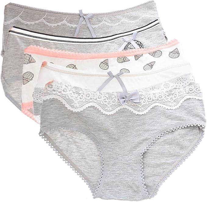 7 Pezzi/Confezione Slip Di Colore Uno Con Fiocco Per Ragazze - Foto 6