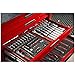 Teng Tools 12 Piece 12 Point Metric Combination Wrench Set (8MM-19MM) - TT1236, Red, 1 - pack