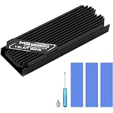 ASTARON M.2 SSD Heatsink 2280 Thin Cooler with Nano Thermal Pads 0.5mm-1mm | 9.6mm ultra-thin Black Heatsink, NVME M2 Thermal Pad Double-Sided Heat Sink for PC/PS5/Gaming Laptops,Wide compatibility