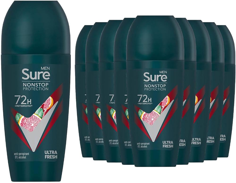 Sure Men Antiperspirant Roll On 72H Sweat Odour Protection Ultra Fresh 50ml