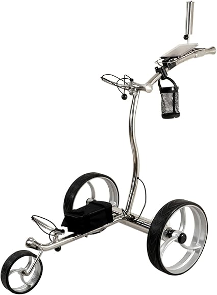 Amazon.com: novacaddy Lujo eléctrico Control remoto Carrito de golf Cart, lx1r, 24 V, batería de litio, Acero inoxidable: Sports \u0026 Outdoors