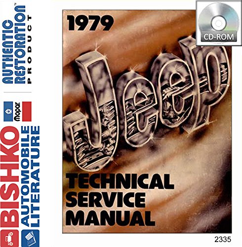 1979 Jeep Cj Wrangler Scrambler Etc Shop Service Repair Manual CD Engine