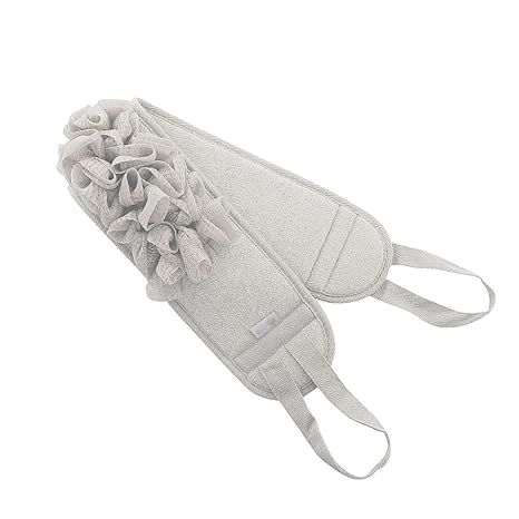 Prime Exfoliating Loofah Back Scrubber For Bath Body Scrub Stretch Braided Loofah With Rope Handles For Men And Women Multi Color Pack Of 1 (back body scrubber)