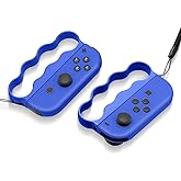 ECHZOVE Fitness Boxing Grips for Nintendo Switch - Lightweight Ergonomic Joy-Con Handles with Secure Lock for Switch Sports & Fitness Boxing Games - Compatible with Fitness Boxing 3-2 Packs (Blue)