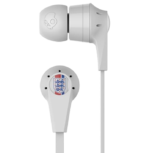 title=Skullcandy Ink'd 2.0 Auricolari In-Ear con Microfono, England World Cup