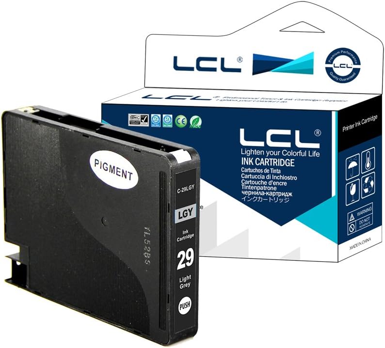 LCL Compatible Ink Cartridge PGI-29 PGI-29LGY 4872B001 (1 light Grey) Compatible for Canon PIXMA PRO-1, PGI-29 LGY