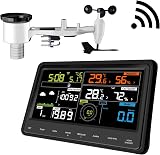 Ecowitt WS2910 Weather Station 7-in-1 Solar Outdoor Sensor Color Display