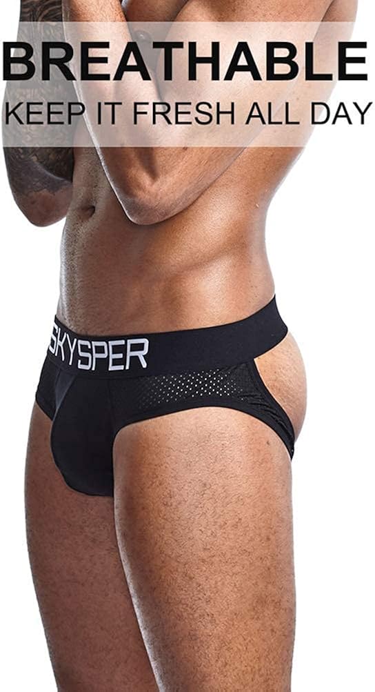 SKYSPER Men's Jockstrap Athletic Supporter Jock Straps Male Underwear at  Men’s Clothing store