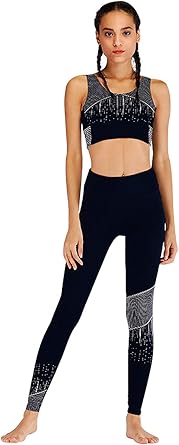 URMOSTIN Chandal Fitness Mujer Conjunto 2 Piezas Crop Top y ...