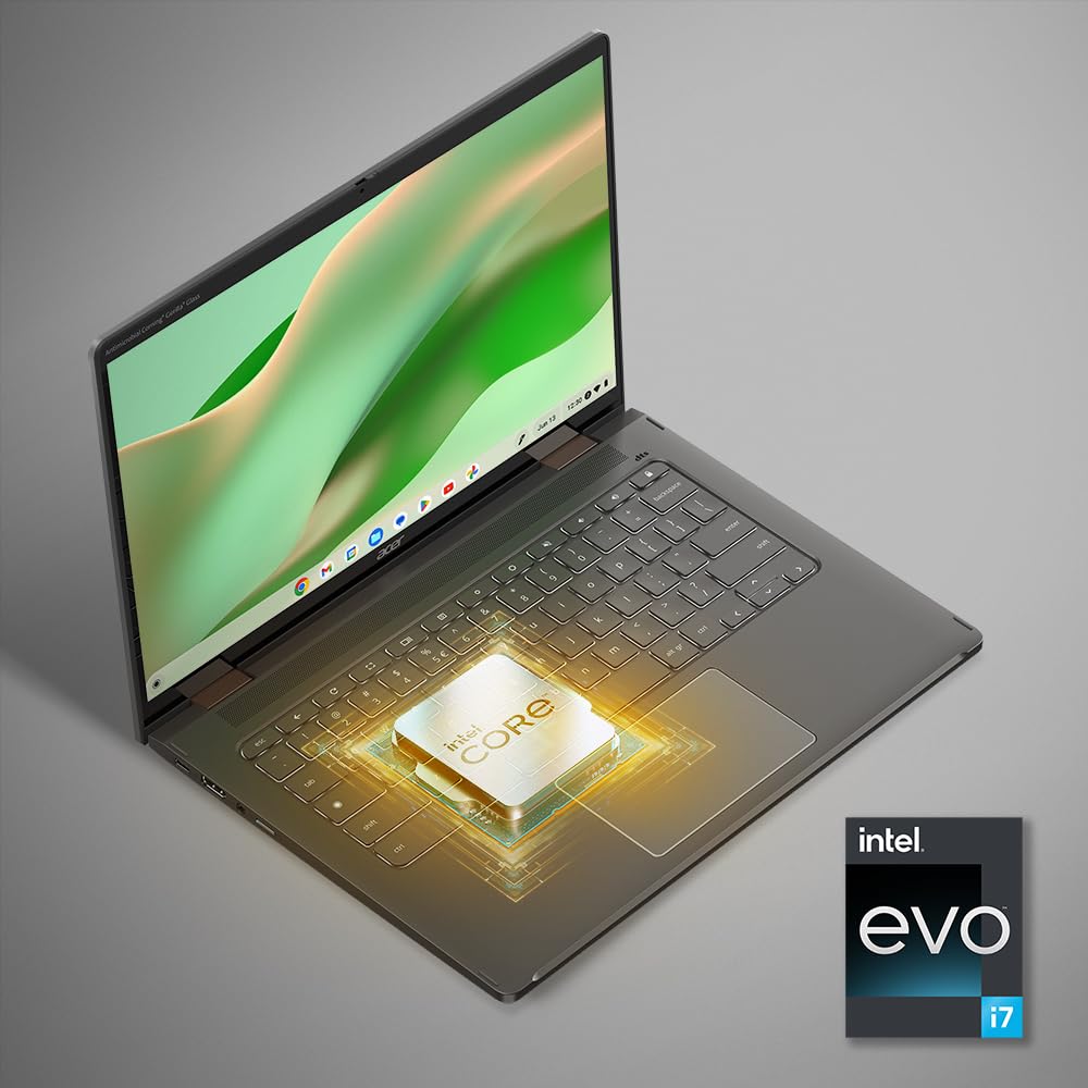 Acer Chromebook Spin 714 Laptop with Google AI – Intel Evo | Intel Core i7-1355U | 14