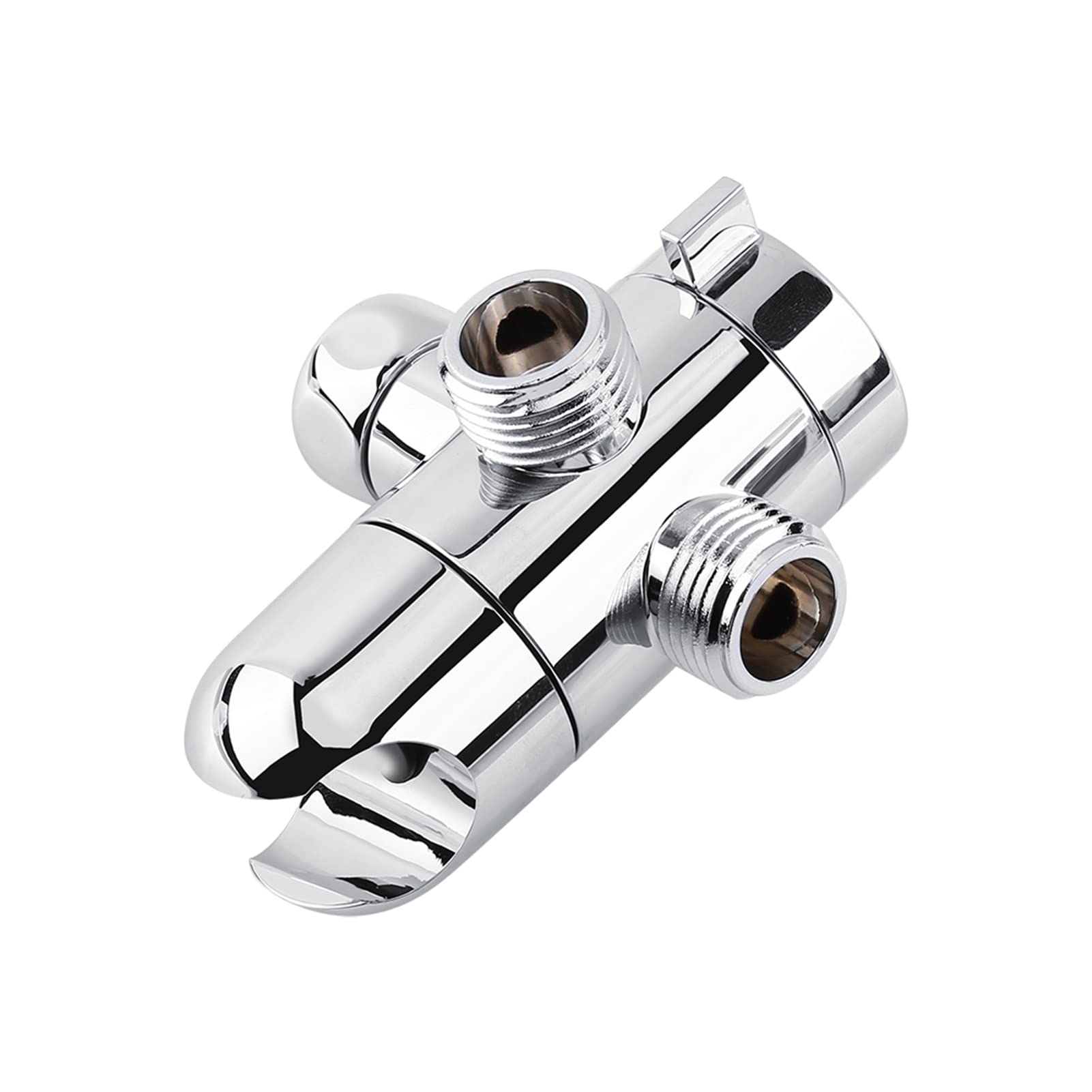 3 Way Water Diverter and Shower Head Mount Combo Arm Holder Mounted Valve Fix Bracket Bathroom Hotel
