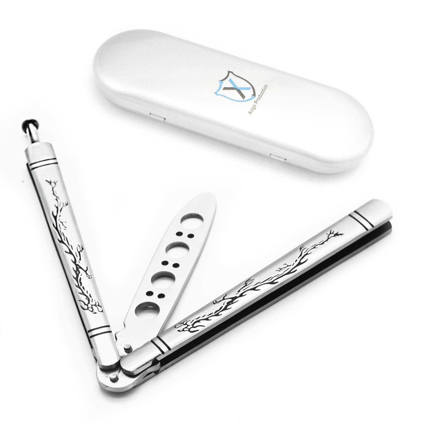 Titanium & Stainless Steel Martial Arts Practice Knife Tool