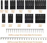 YIXISI Dupont Connector Kit 620Pcs 2.54mm Pins Housings Crimp Terminals view 2