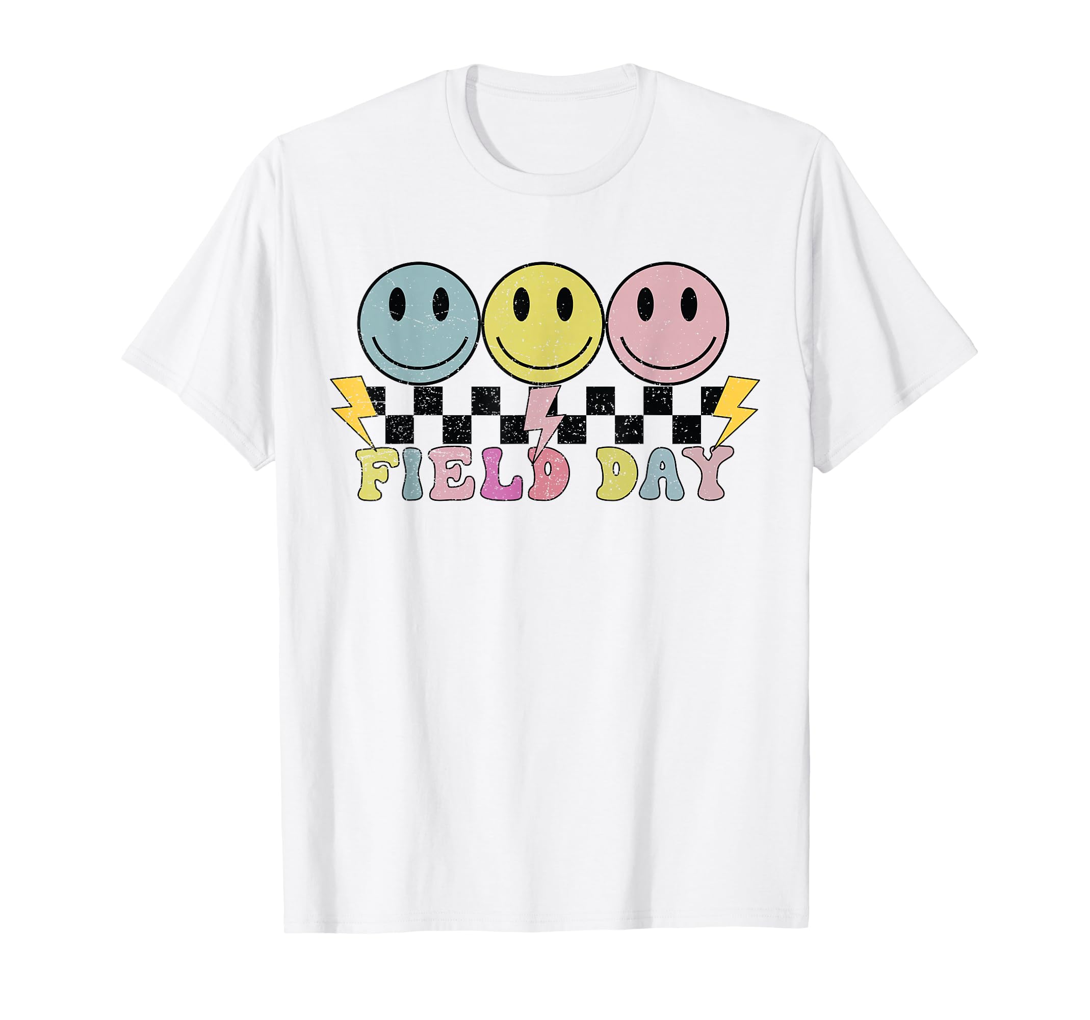 Photo 1 of * PURPLE NOT WHITE** Hippie Retro Field Day Design for Kids, Teachers Field Day T-Shirt